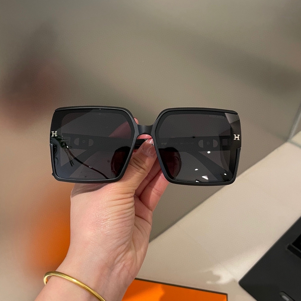 Hermès Oversized Matte Black Square
